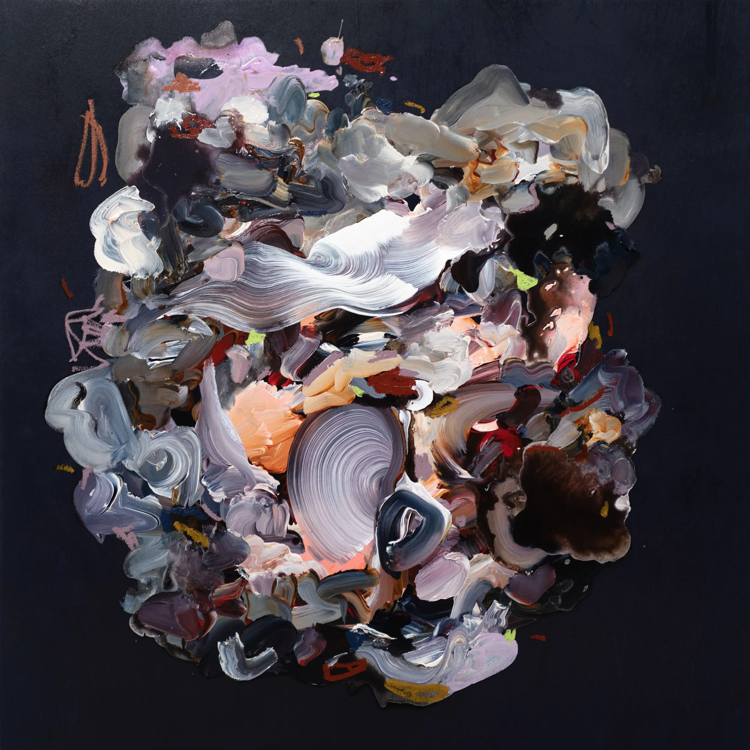 Smoke Show, 30 x 30 inches