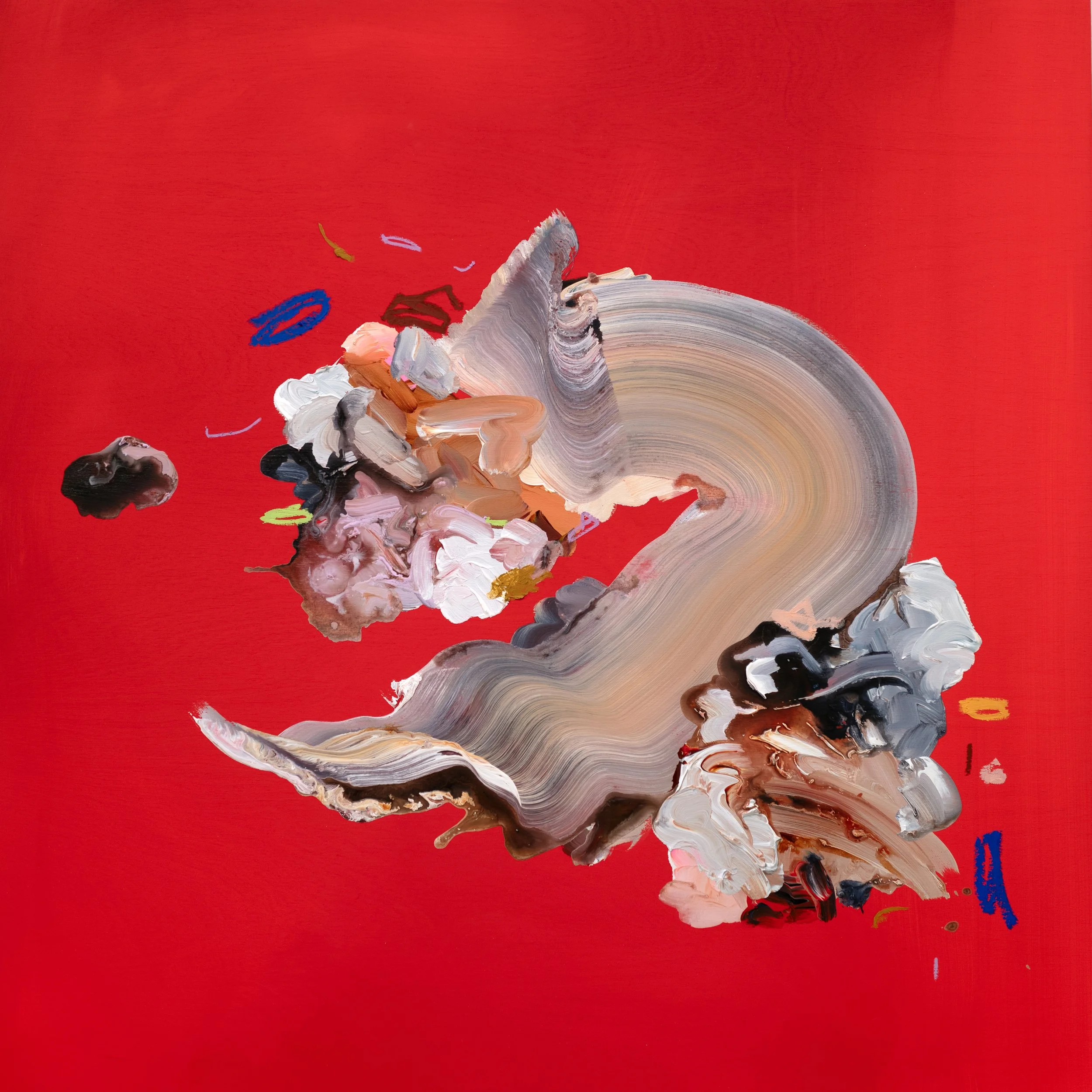 The Beauty of Being on Time, 40 x 40 inches