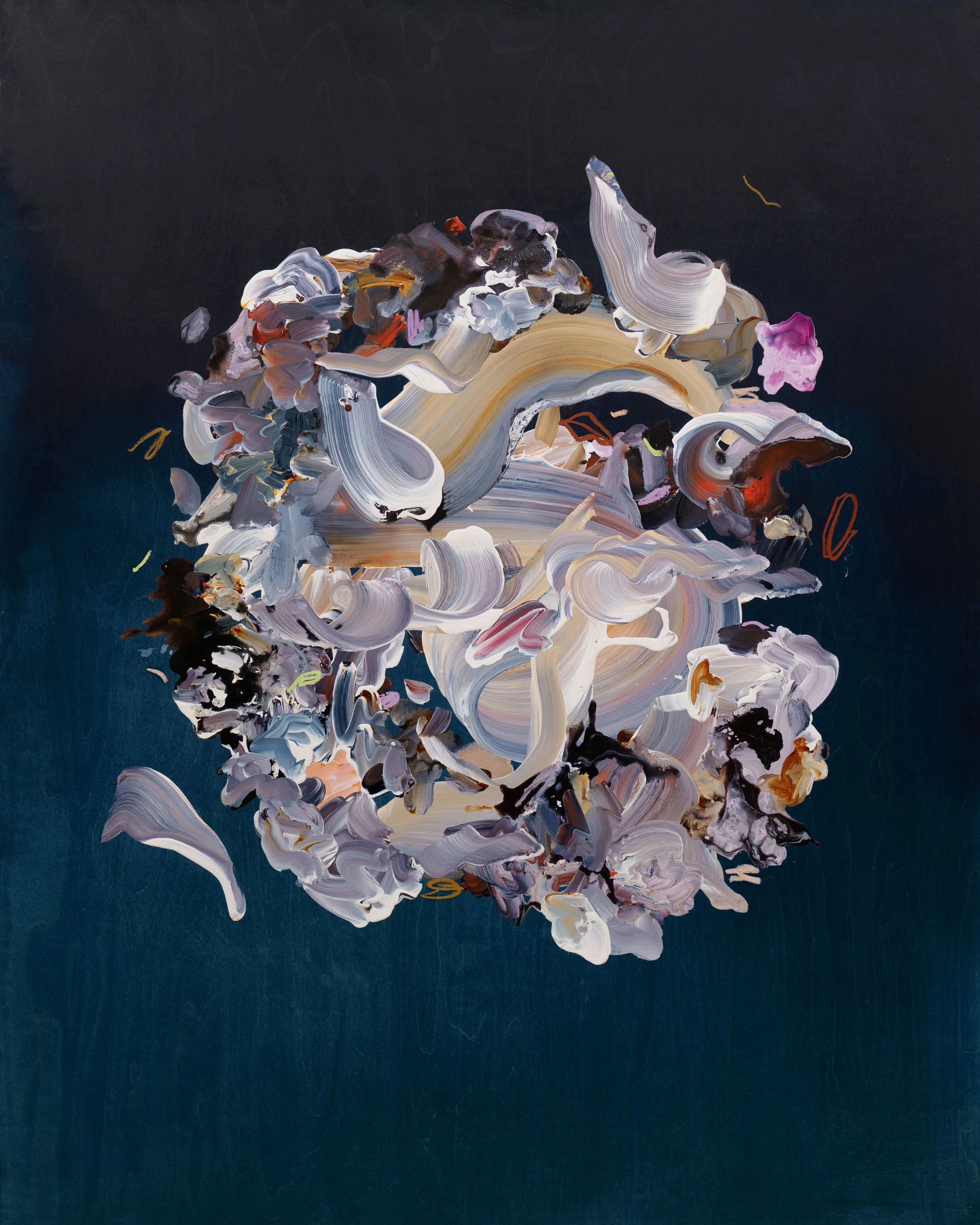 The Sun Is a Heart IV, 60 x 48 inches