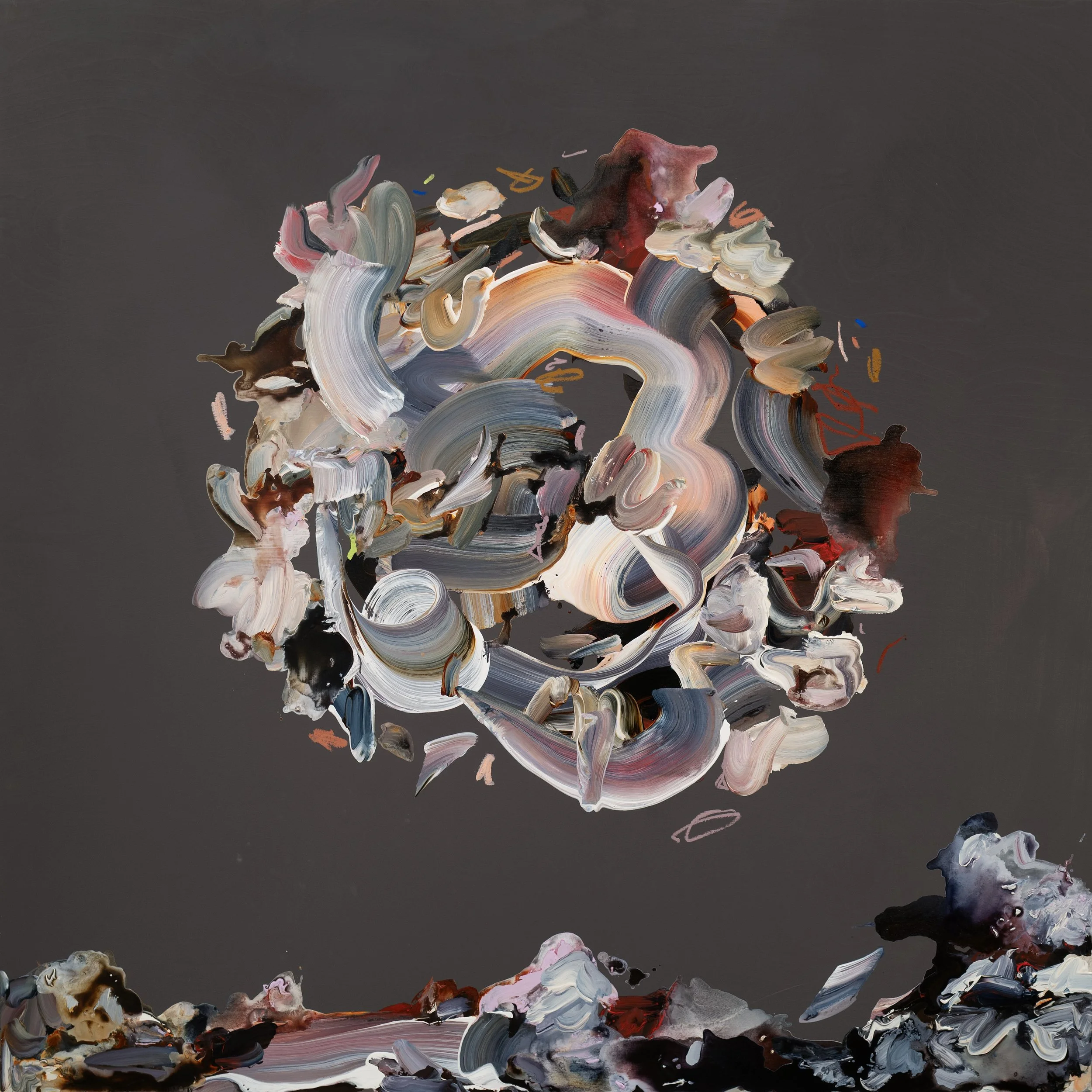 The Heart Is a Moon I, 48 x 48 inches