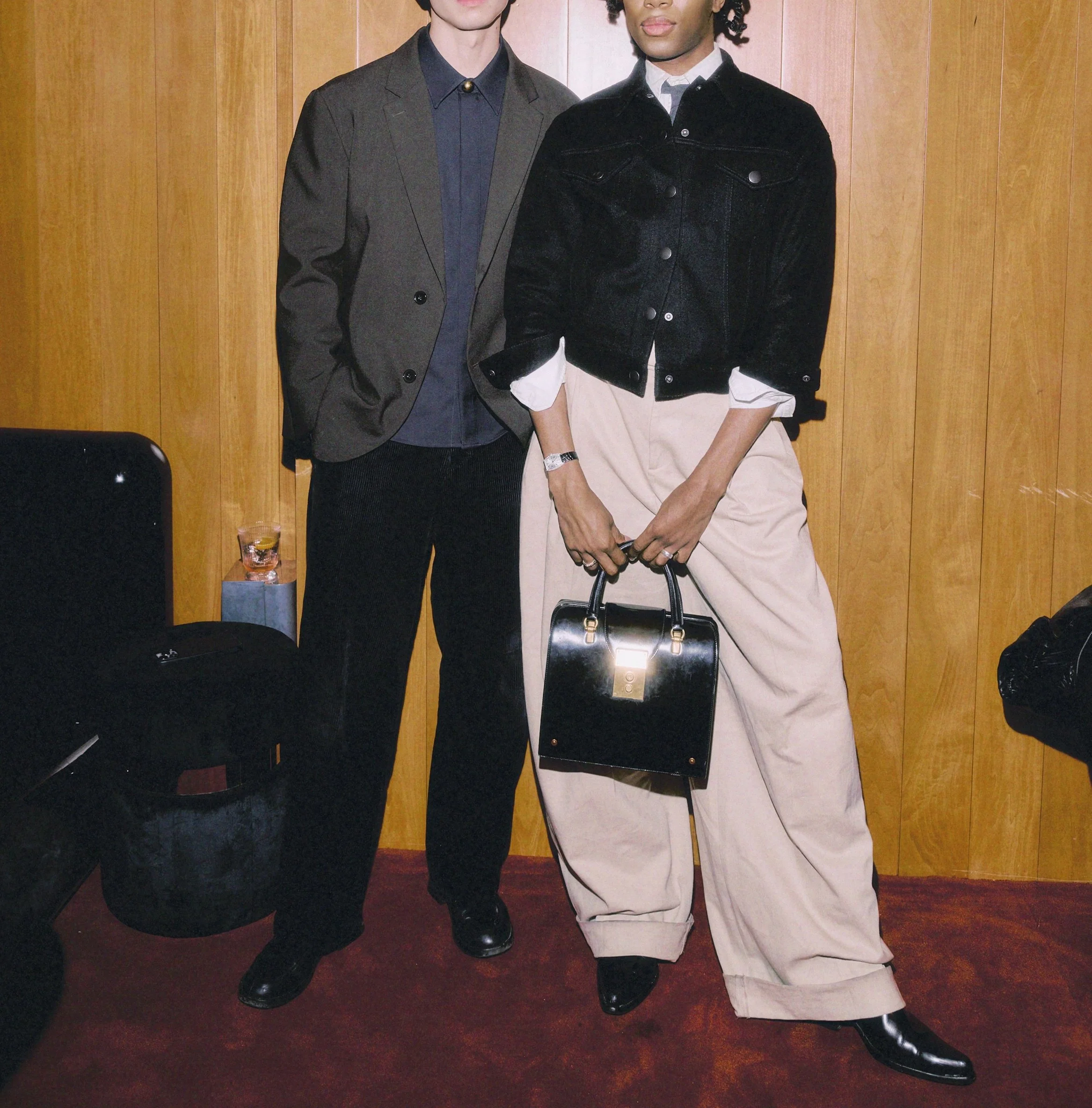 Two guests posing at a Pearl Box private event, a boutique event space in Soho New York City