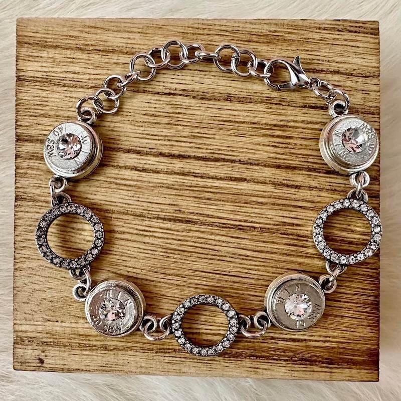 40 caliber bullet bracelet elegant fancy swarovski crystals gun banquet.jpeg