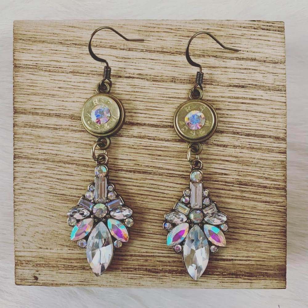 brass bullet earrings 40 caliber swarovski crystals.jpeg