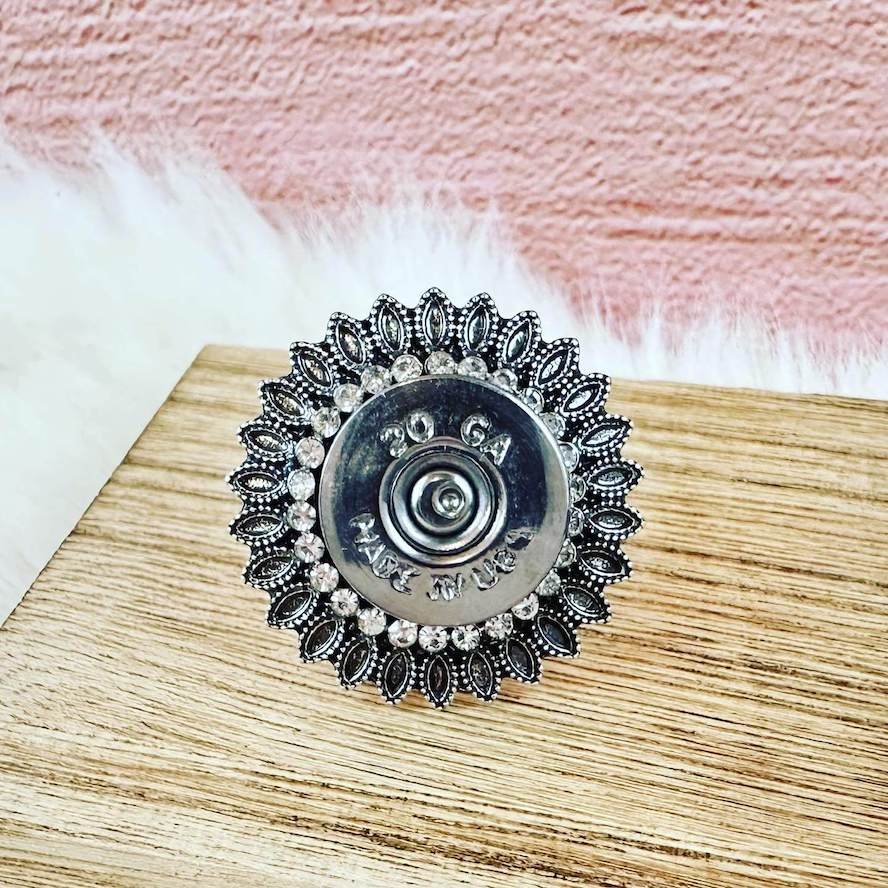 20 Gauge shotgun shell ring crystals adjustable.jpeg
