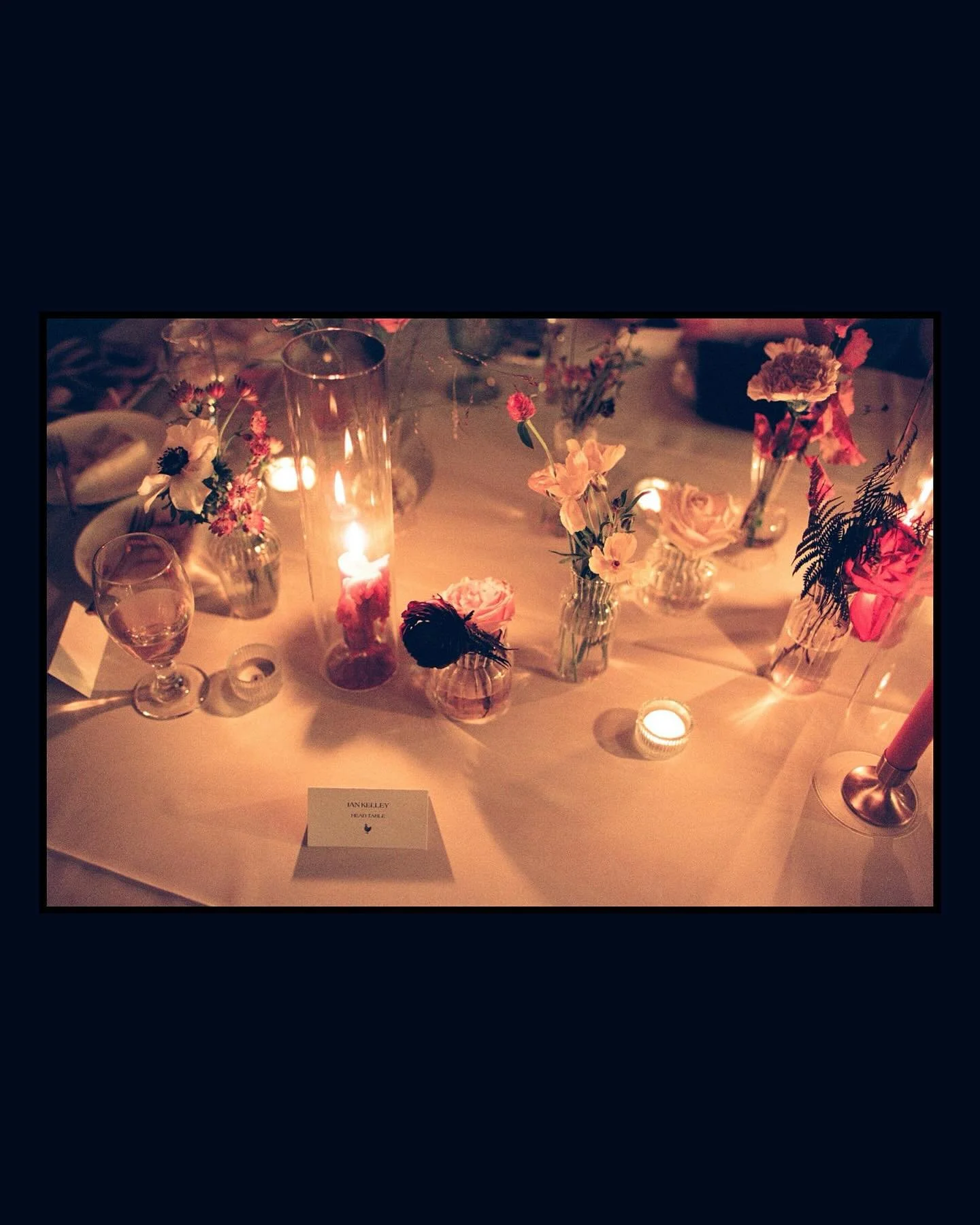 candles lit and music up all the way