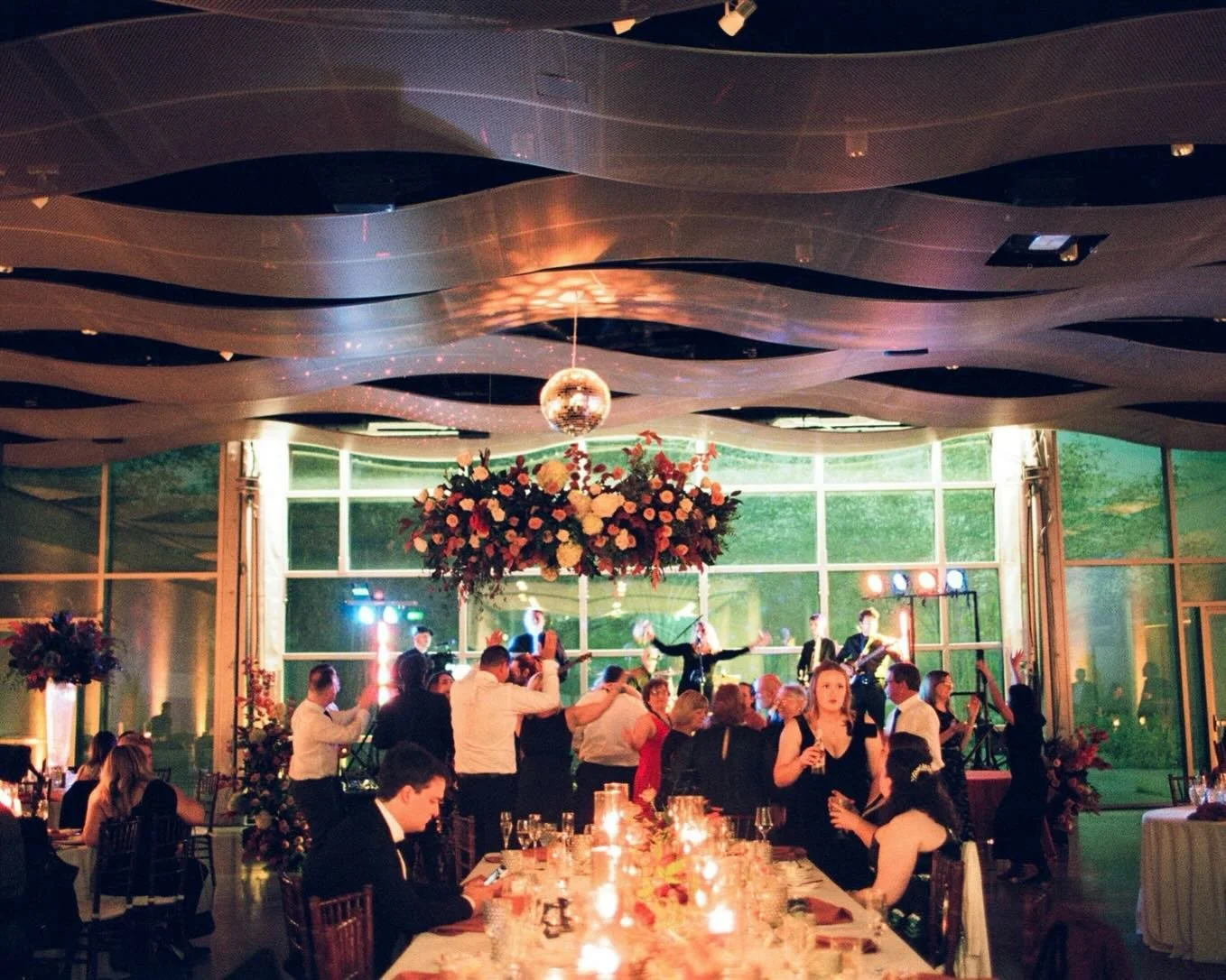 sparkling dresses and disco balls and live music and cocktails and tight hugs and wide smiles and a night at the museum