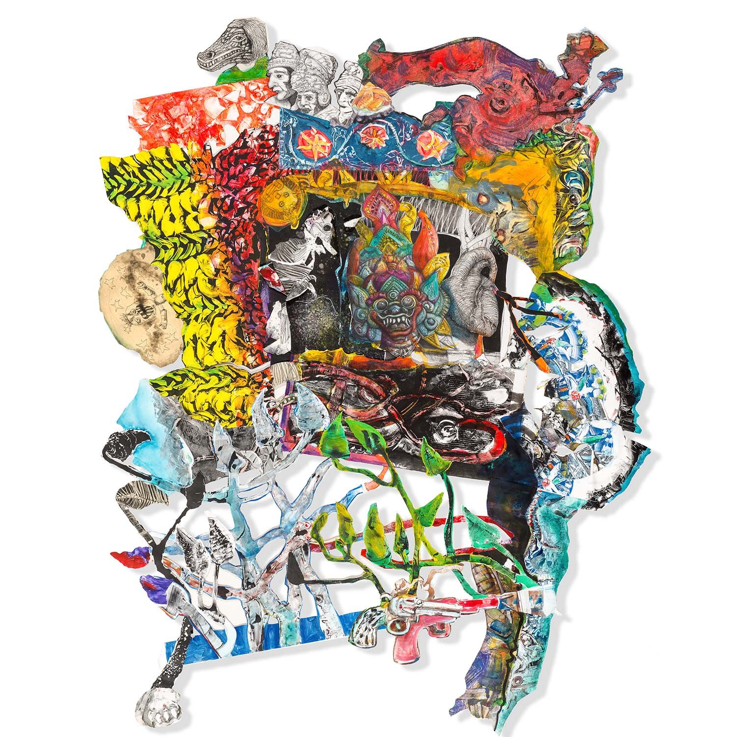Mirror and Spring — mixed media