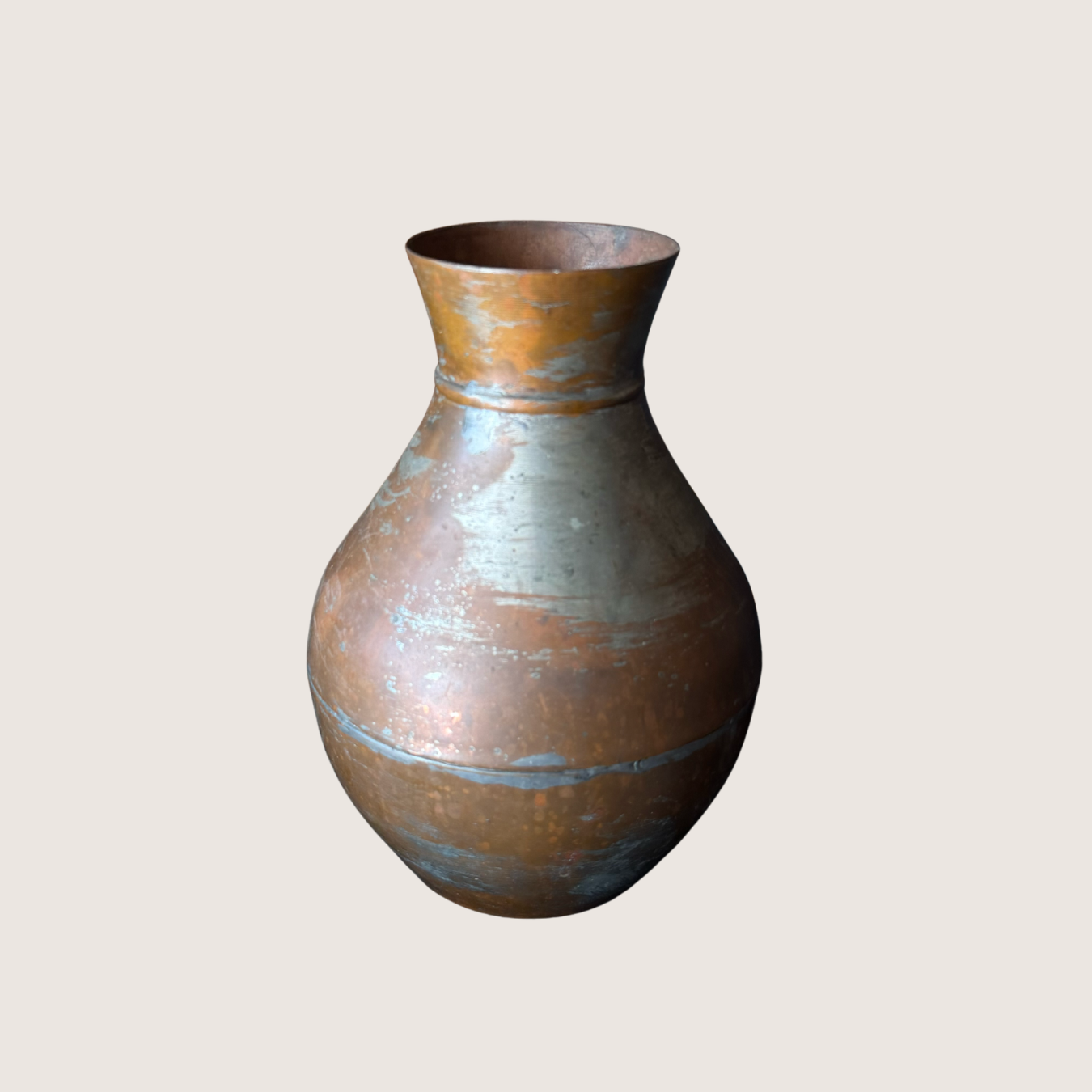 Vintage Copper and Aluminum Large Vessel