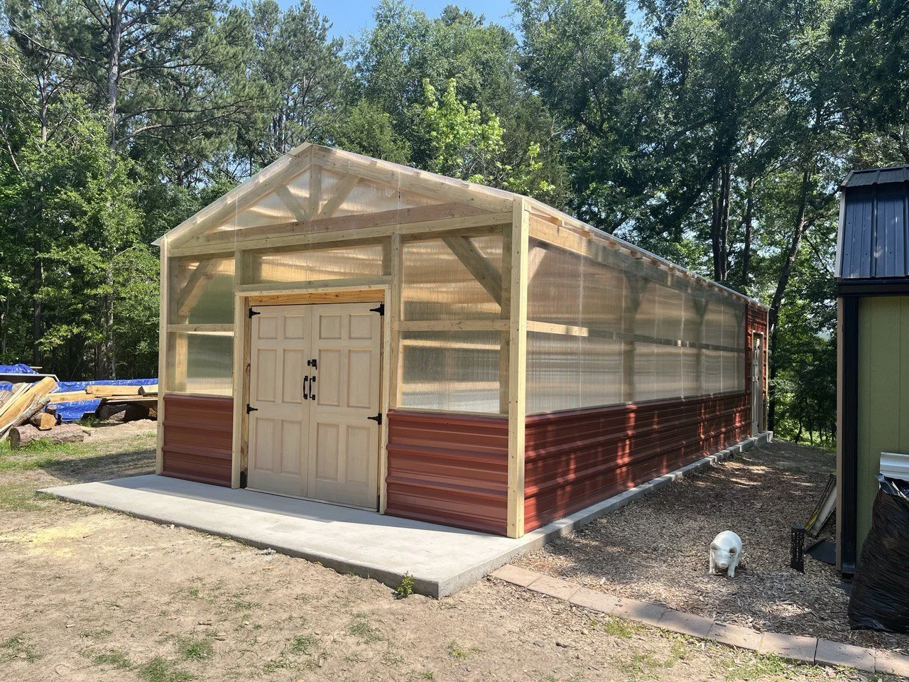 Custom Greenhouse & Garden Retreat Finished
