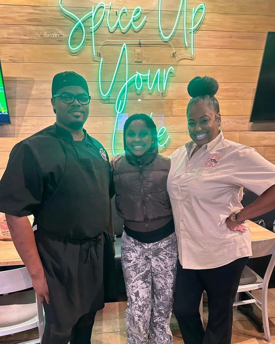 Major shoutout to this young lady and her family who drove over an hour just to dine with us at Jerks Caribbean Grill. That kind of love never goes unnoticed ❤️

We&rsquo;re beyond grateful for every guest who supports us and allows us to serve up th