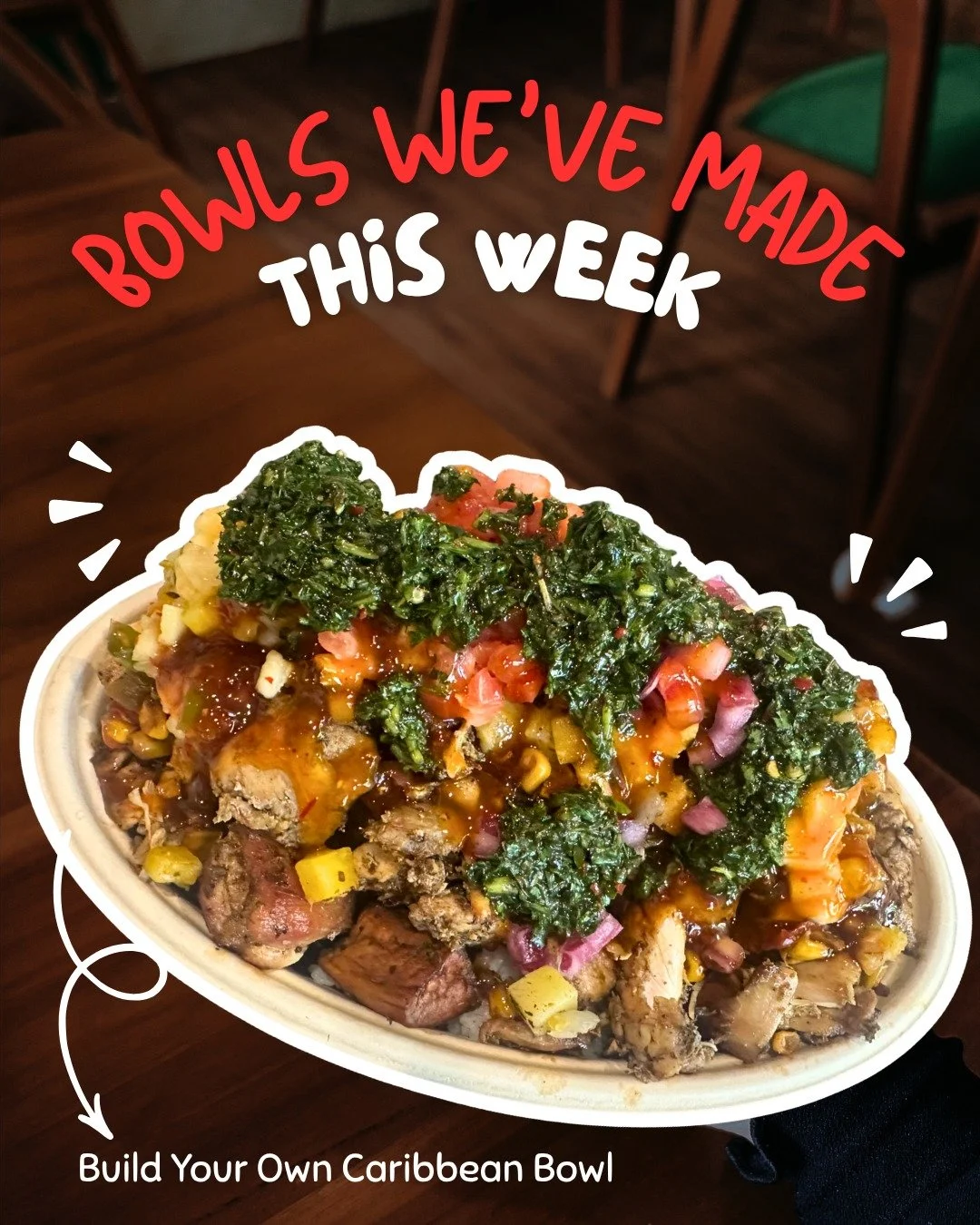 At Jerks, we&rsquo;re NEVER shy with the portions or the options! 👀

Build your bowl exactly how you like it, pile it up with your favorites and make it your own. Because when it comes to your bowl, we&rsquo;re all about giving you MORE of what you 