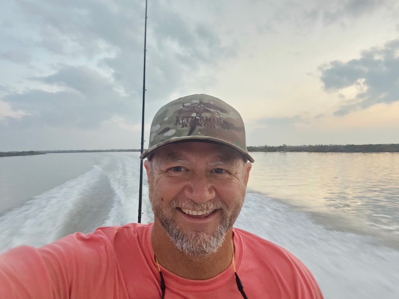 Bill loves his boat!