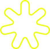 Forma amarilla irregular en forma de lágrima o gota