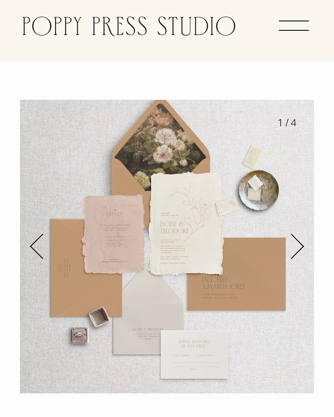 They&rsquo;re ~finally~ here! Semi-custom wedding invites are available now! 

With four designs to choose from and curated color combinations (or the option to choose your own colors) you have so many options for gorgeous, personalized letterpress w