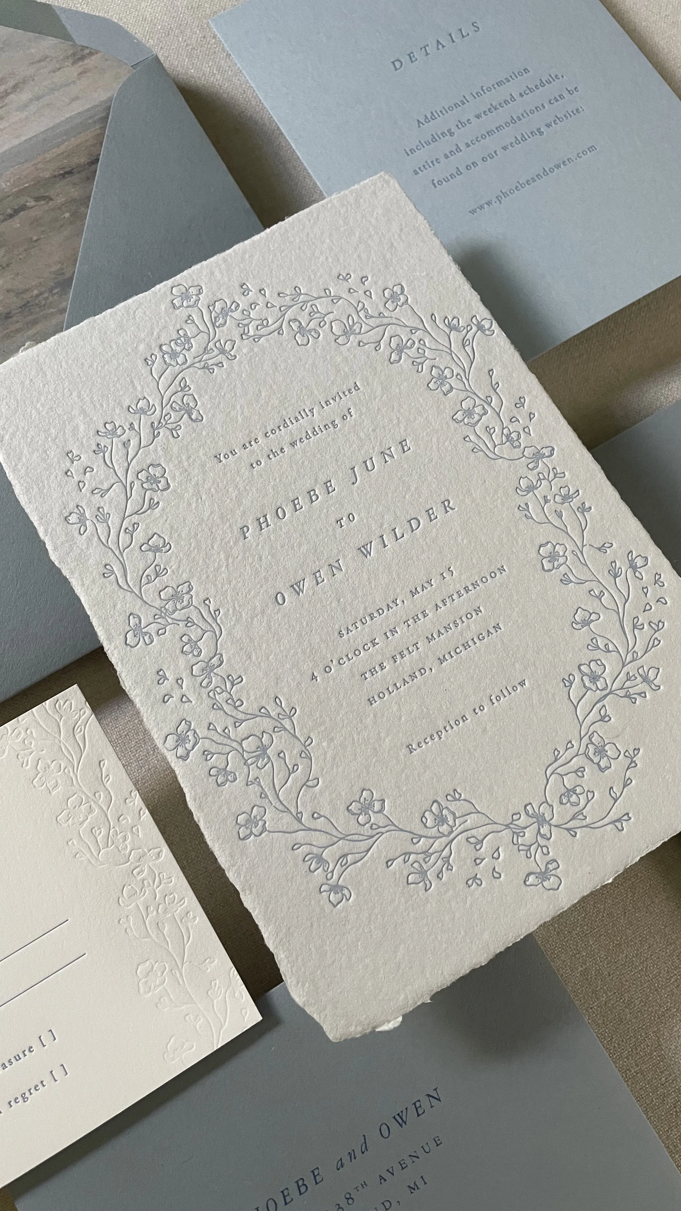 semi custom invitation suites
