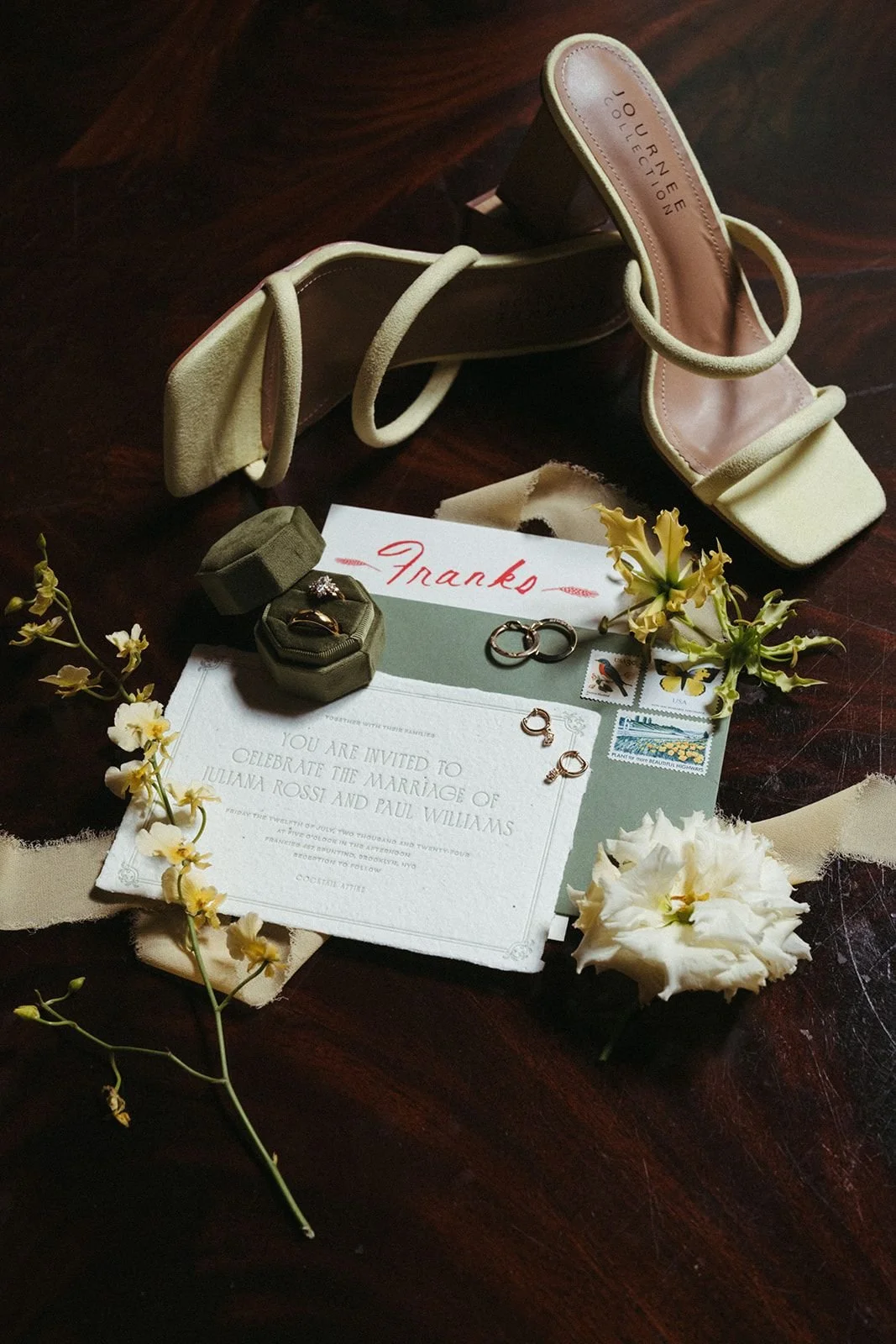 frankies 457 wedding flatlay