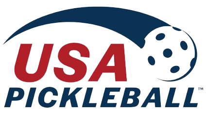 USA Pickleball logo with a paddle and a ball
