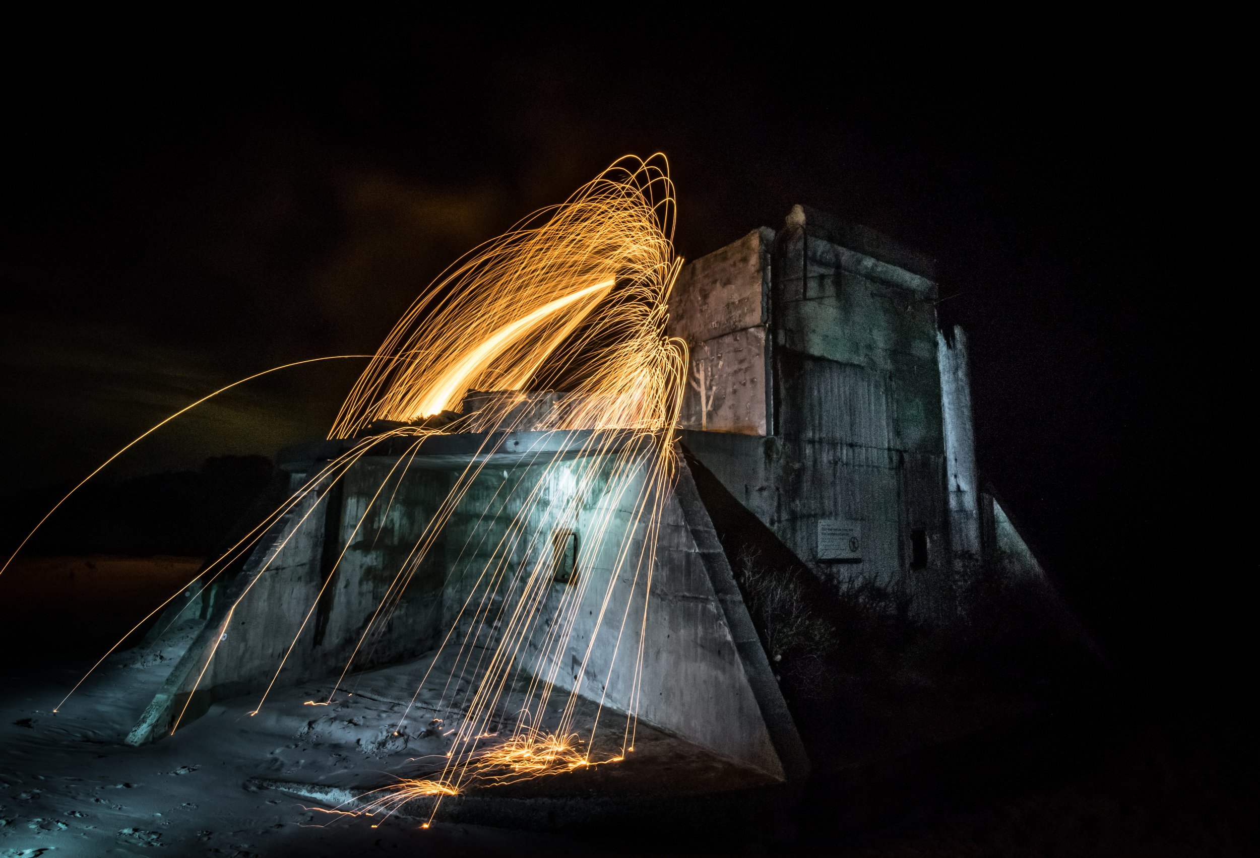 A little steel wool long exposure at a Bribie Island bunker