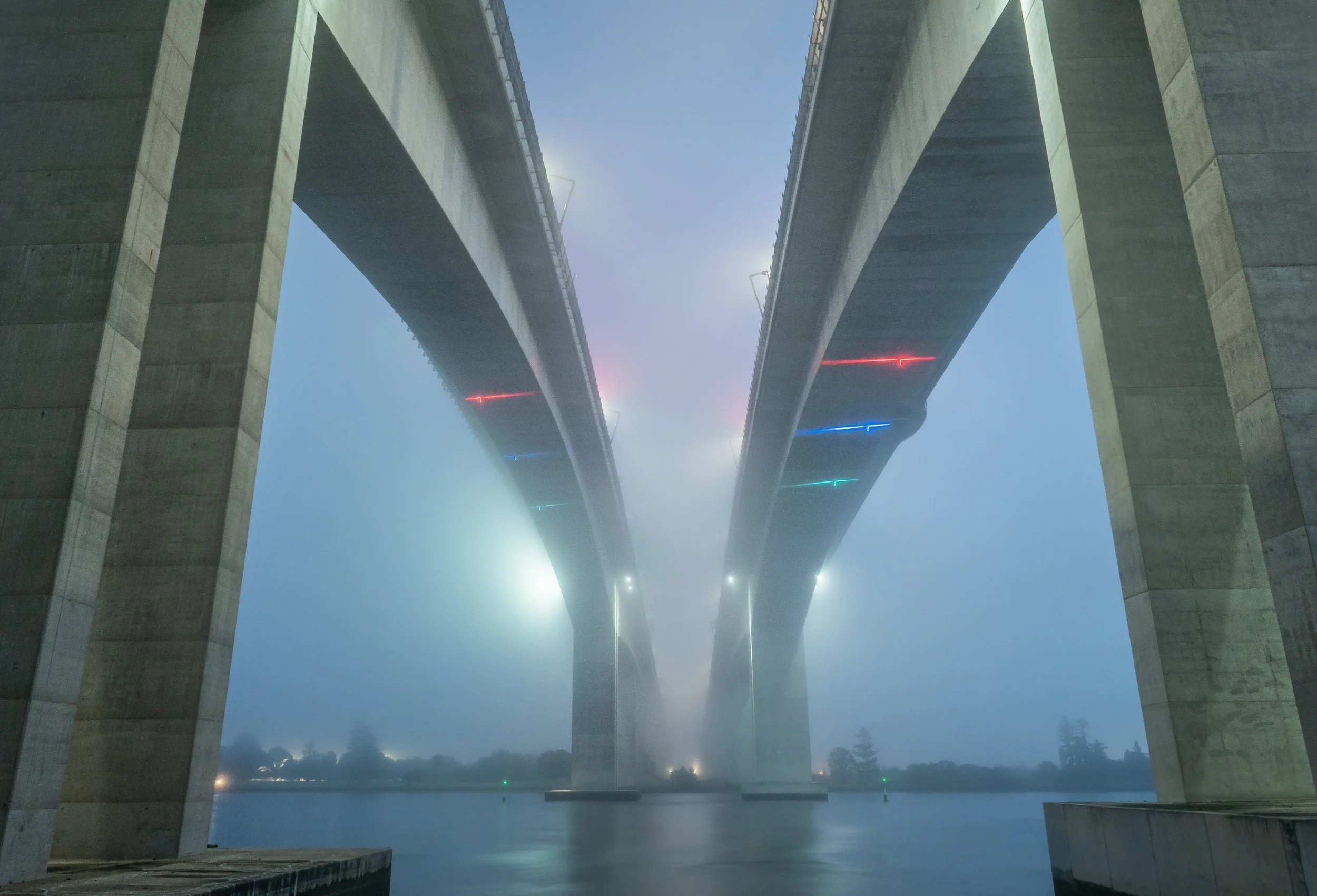 Under the Gateway Bridge in Brisbane