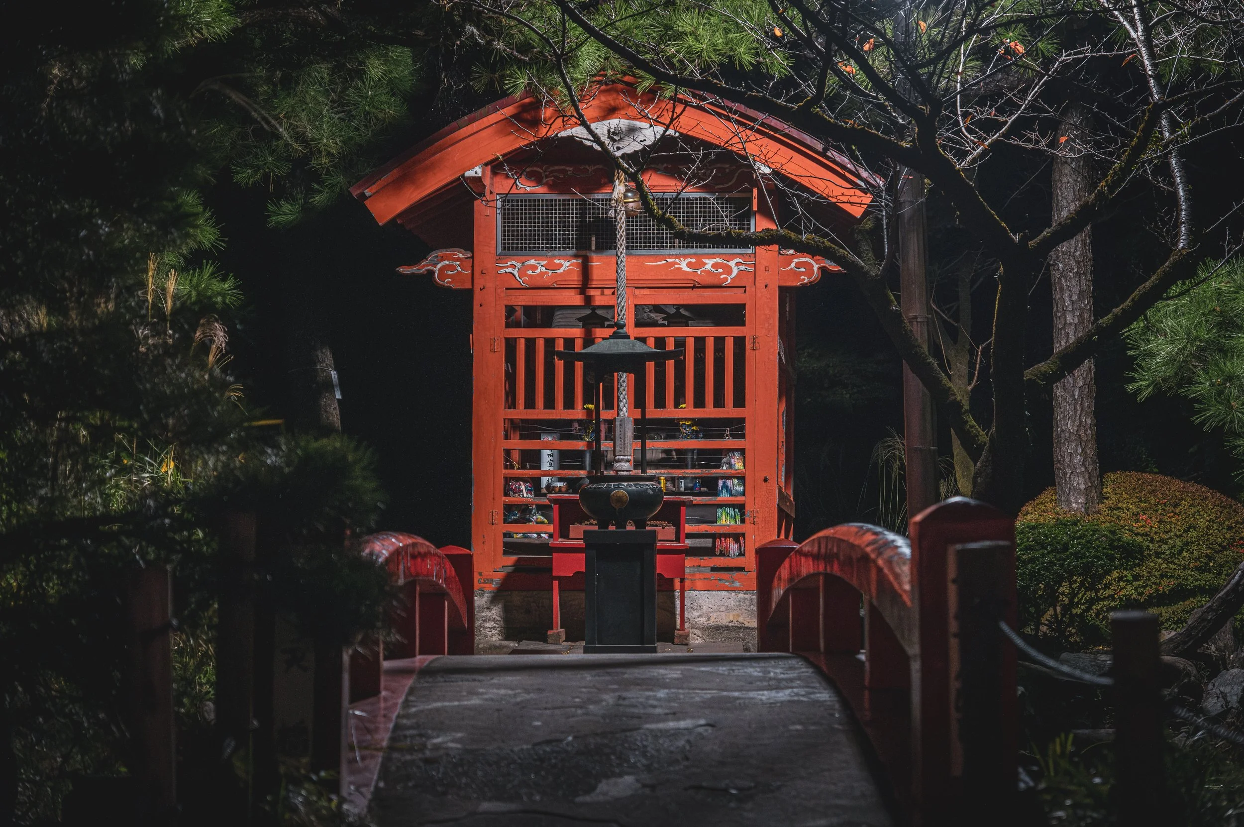 Takahata Fudoson by night