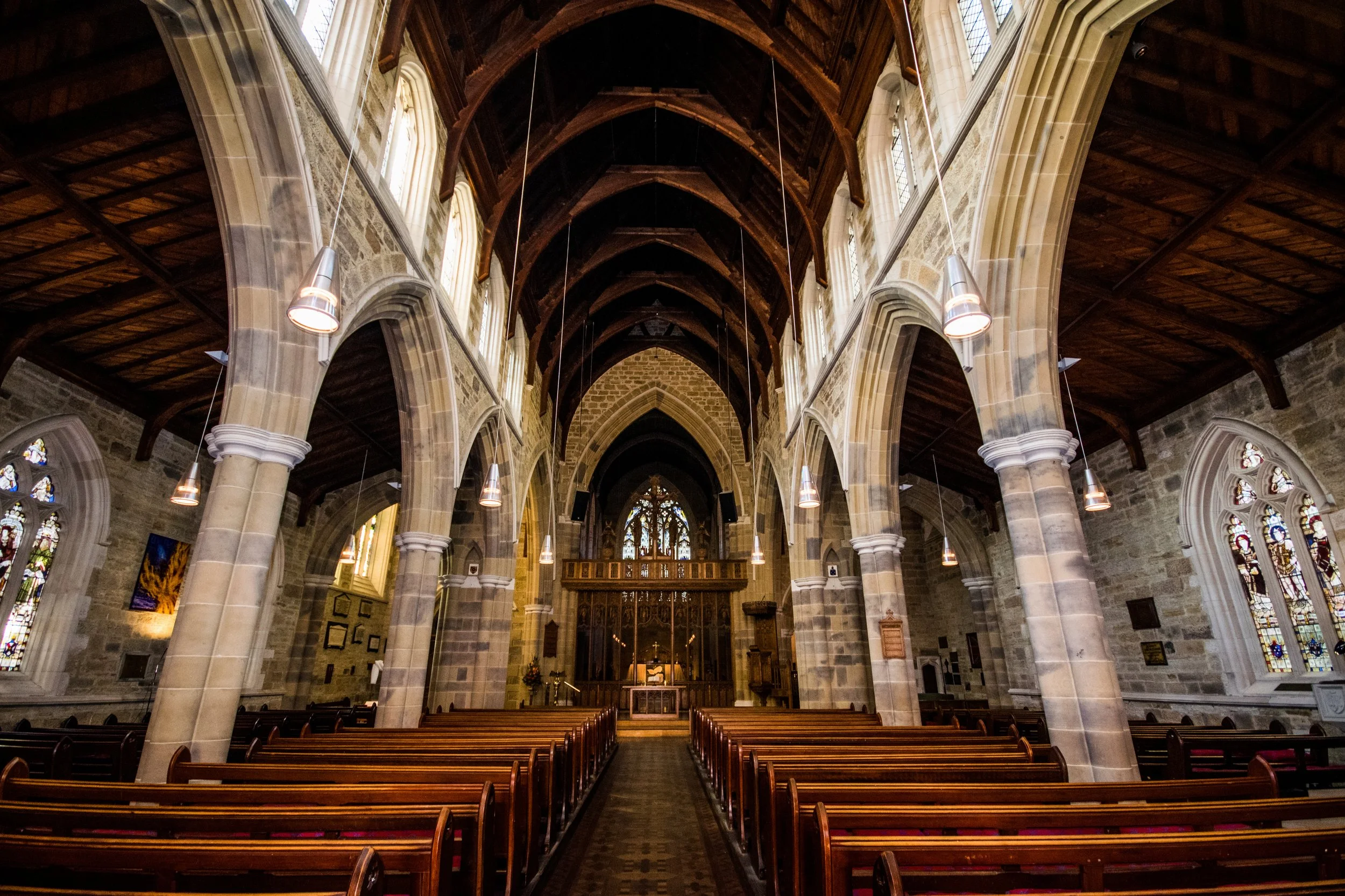Inside of the grand St David's Cathedral