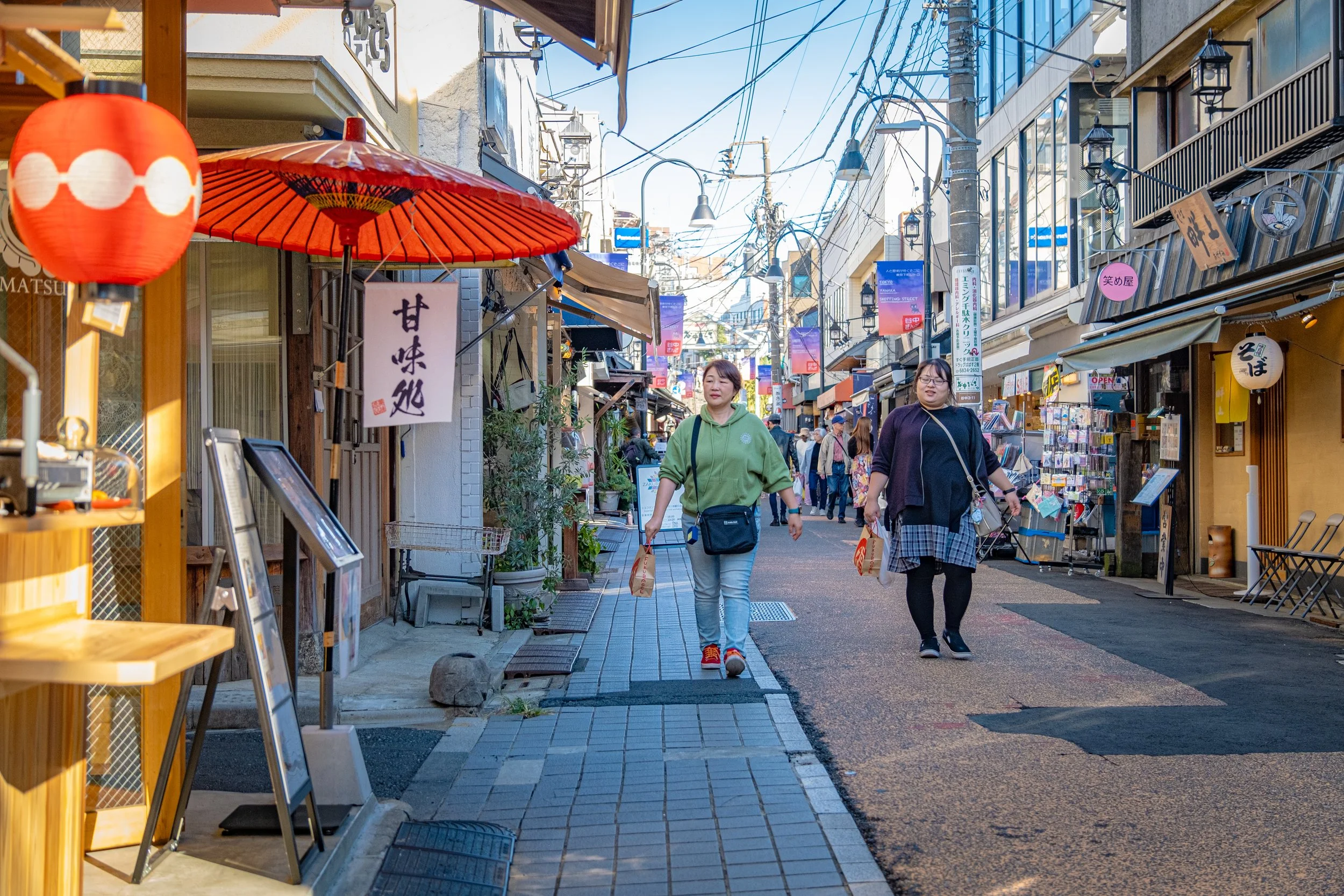 The streets of Yanaka Ginza
