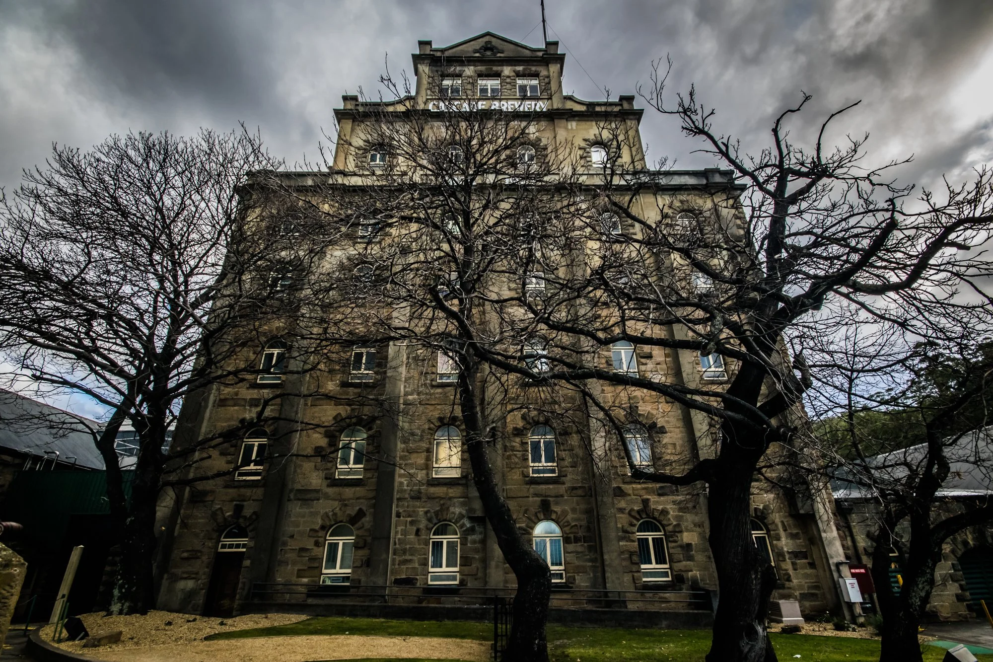 A spooky-looking Cascade Brewery