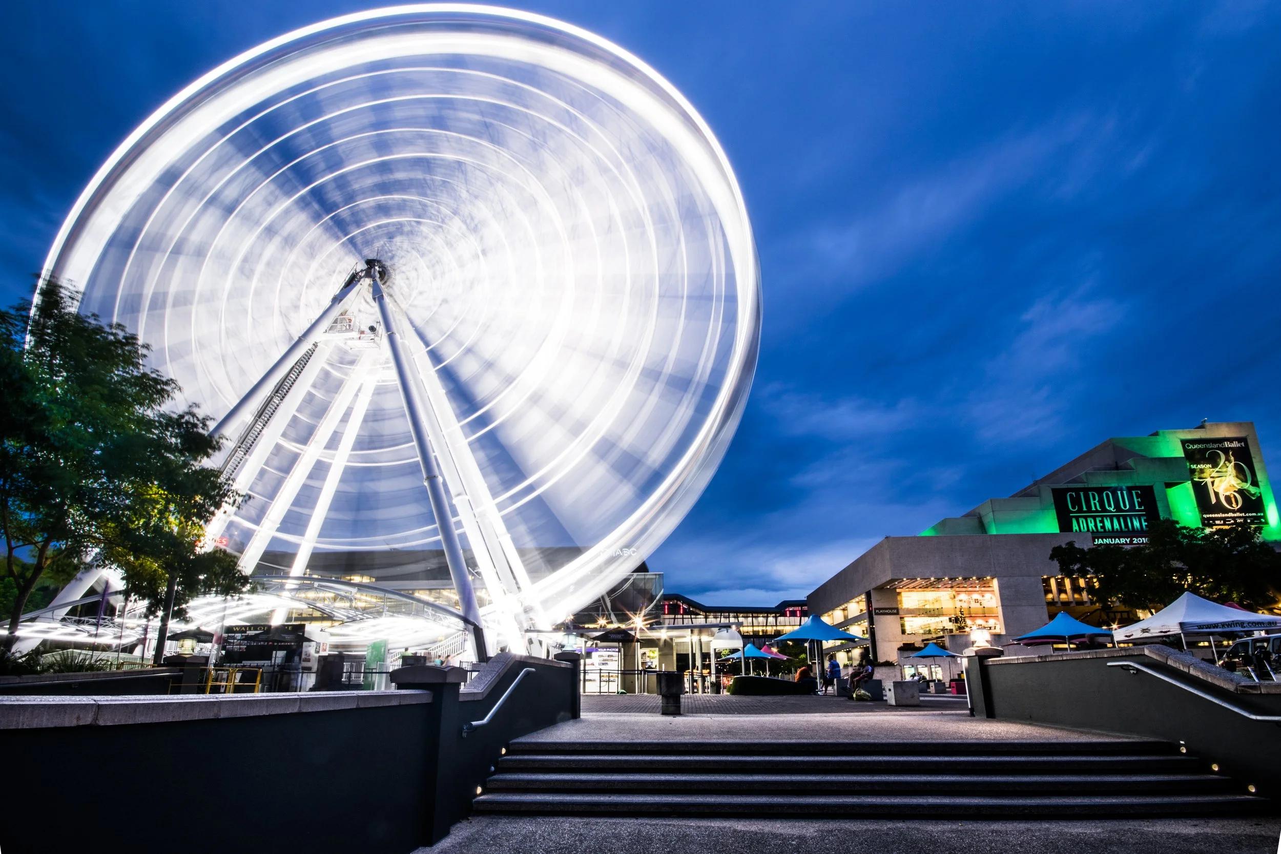 The Wheel of Brisbane in motion