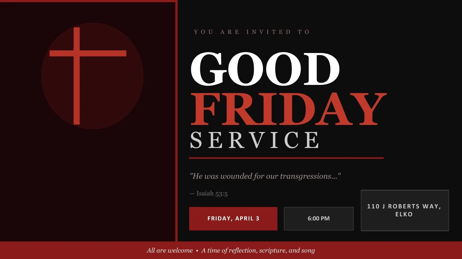 Good Friday 2026 - Matthew 21
