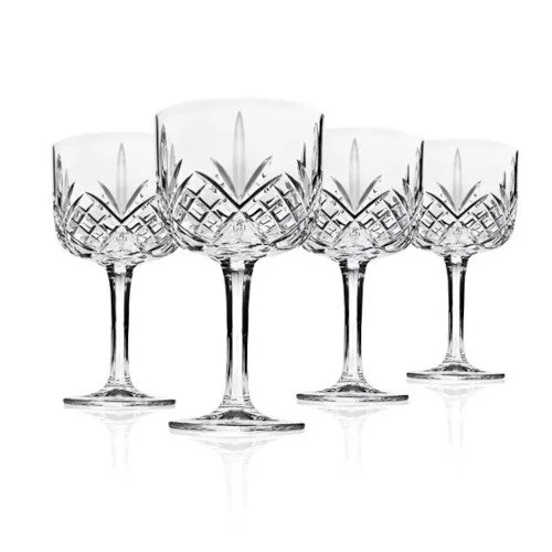 Dublin by Godinger - 4 Piece Crystal Gin/Martini Glass Set - New!