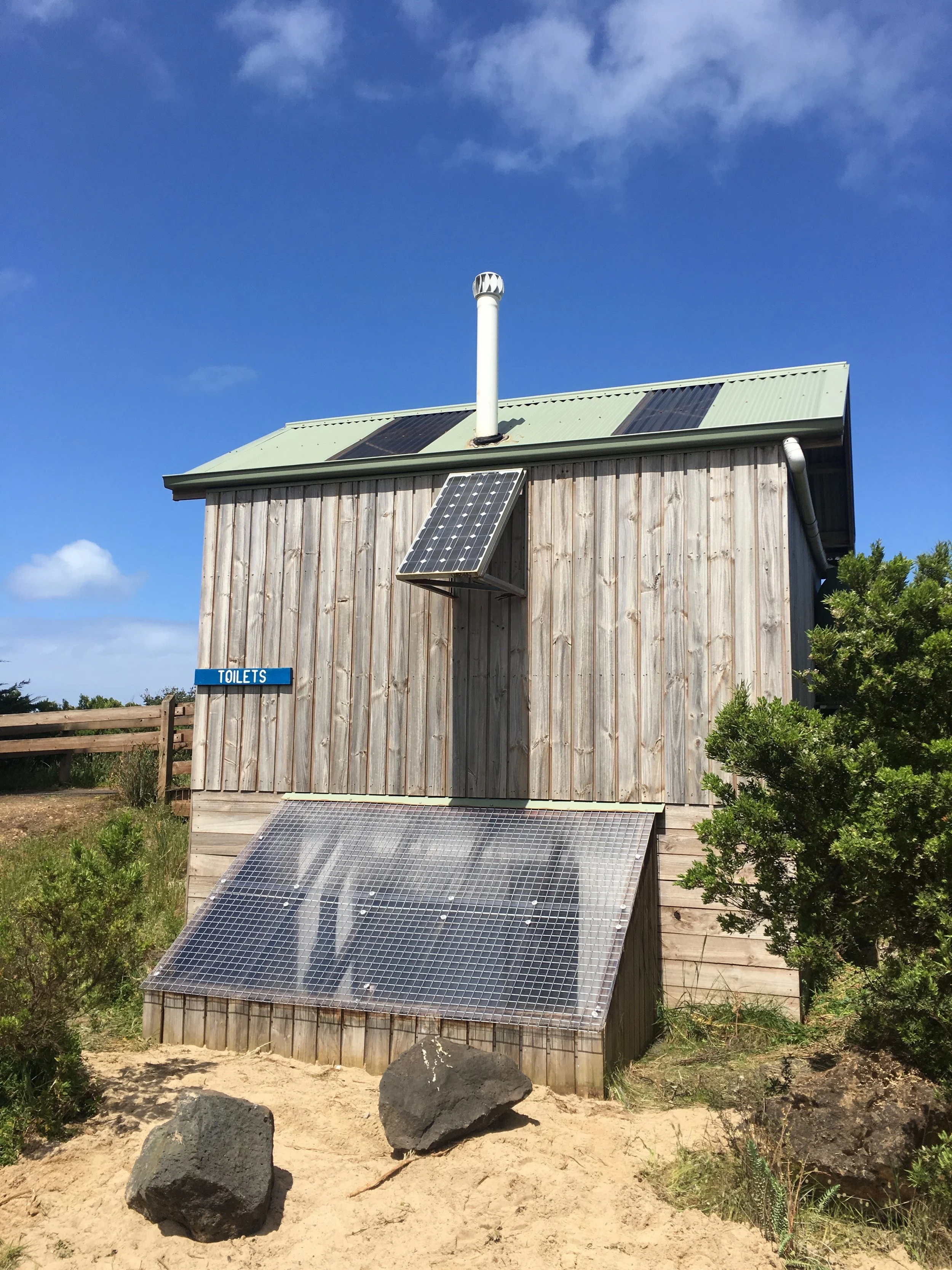 Commercial Composting Toilet Project for DELWP installed in Narrawong by Zenplumb