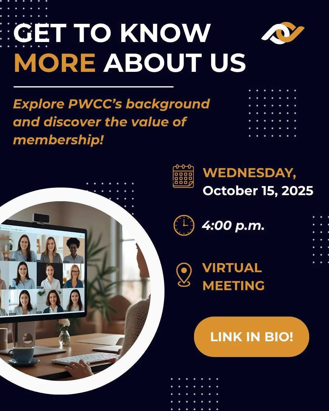 Curious about the Professional Women&rsquo;s Club of Chicago? Join us for a free 30-minute virtual session to learn who we are, what we offer, and why becoming a PWCC member is such a rewarding experience.

You&rsquo;ll discover how PWCC supports pro