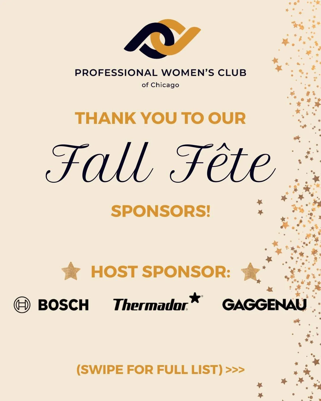 Only ✨two days✨ left until one of our favorite nights of the year, and we would be remiss if we didn't give a special thank you to all of our sponsors that helped make this magical evening possible:

💛 Host Sponsor: BSH Home Appliances Corporation -