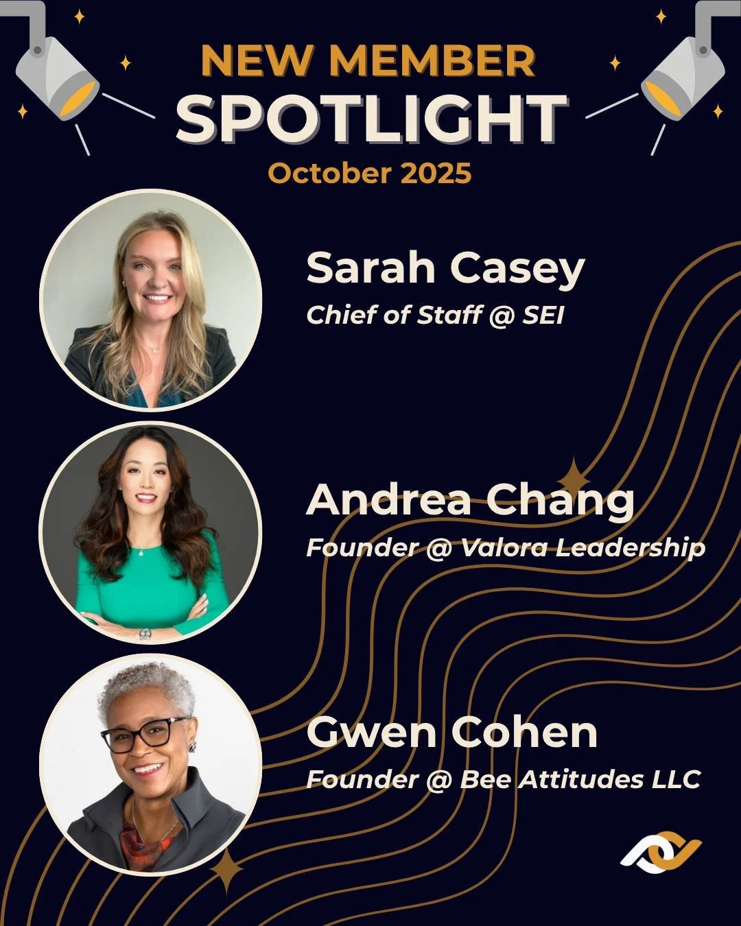 It's that time once again...

...for the 🌟 New Member Spotlight! 🌟

Check out and connect with our newest members from October:

Sarah Casey
Andrea Chang (@andiejc)
Gwen Cohen (@gwencohen_)
Shavon Francis (@fleurishchicago)
Molly Girard
Katie Hargi