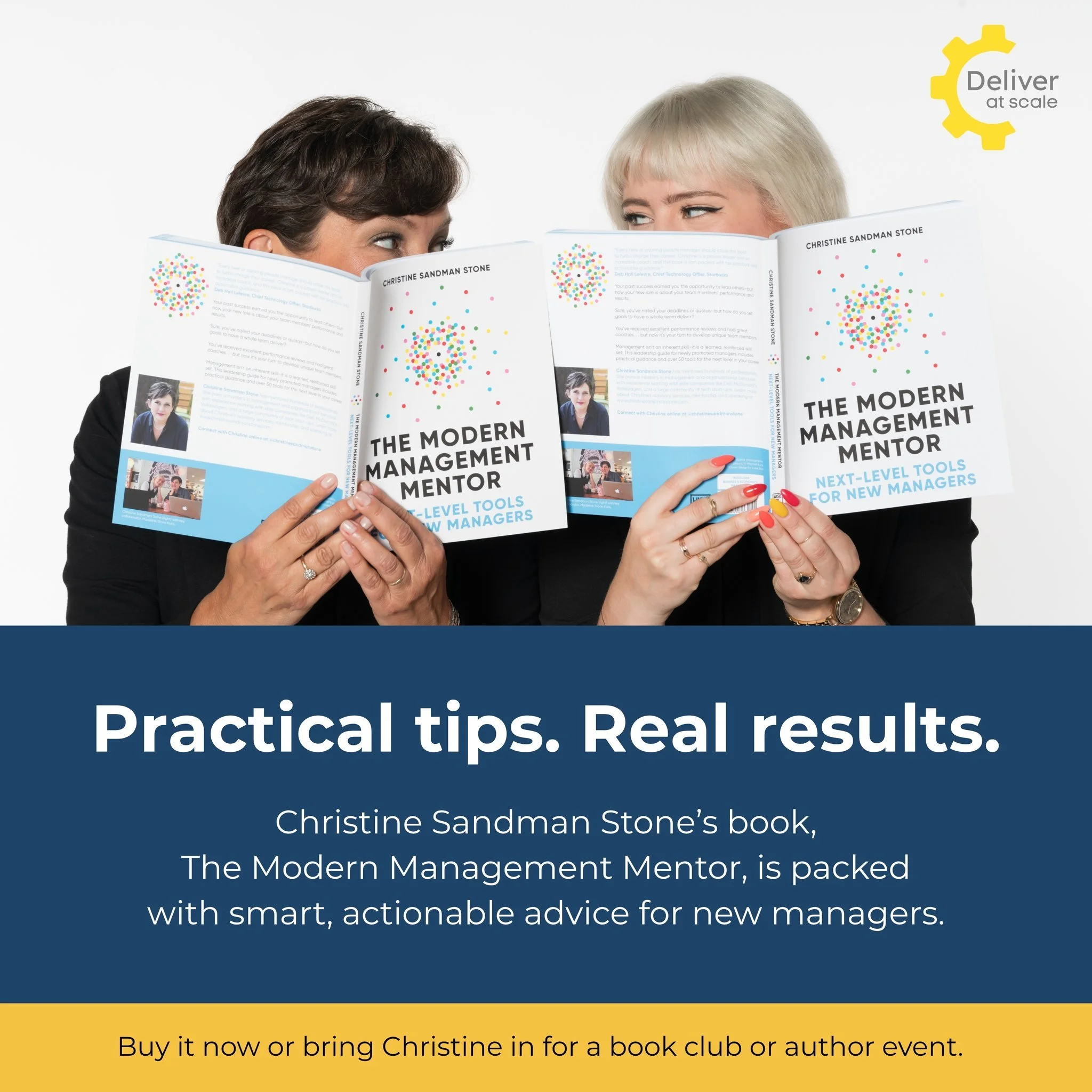 ✨ Sponsor Shoutout! ✨

After last week's luncheon, it feels like a great time to highlight @christinesandmanstone's incredible (and actionable!) book, The Modern Management Mentor.

With over 50 ready-to-use tools to help seasoned managers amp up the