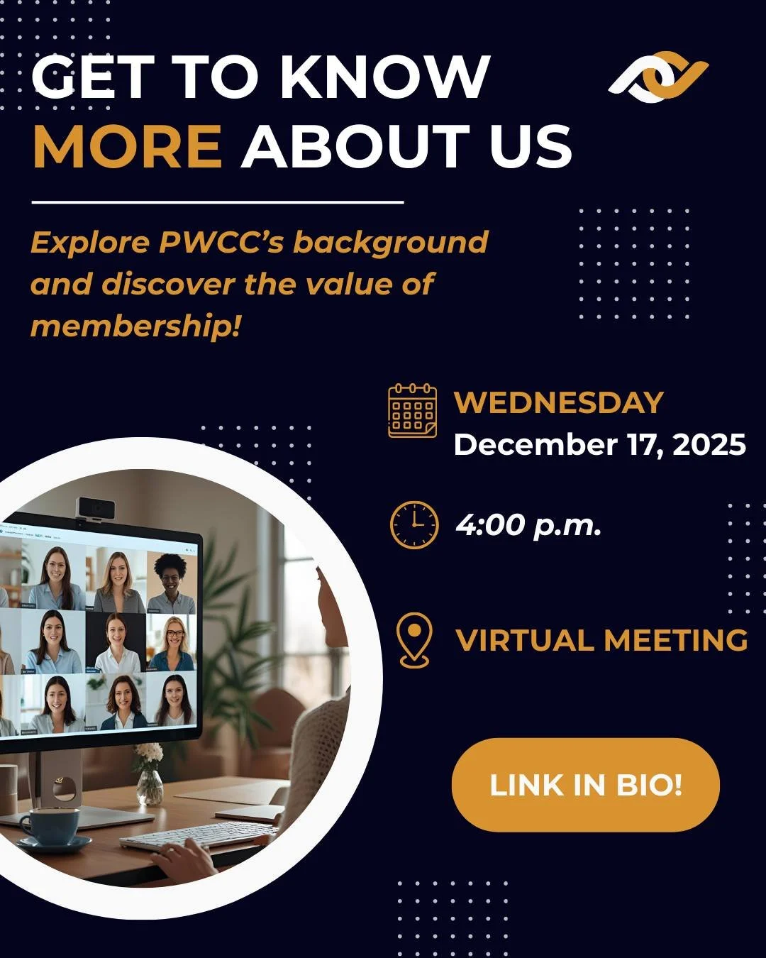 Curious about the Professional Women&rsquo;s Club of Chicago? Join us for a free 30-minute virtual session to learn who we are, what we offer, and why becoming a PWCC member is such a rewarding experience.

You&rsquo;ll discover how PWCC supports pro