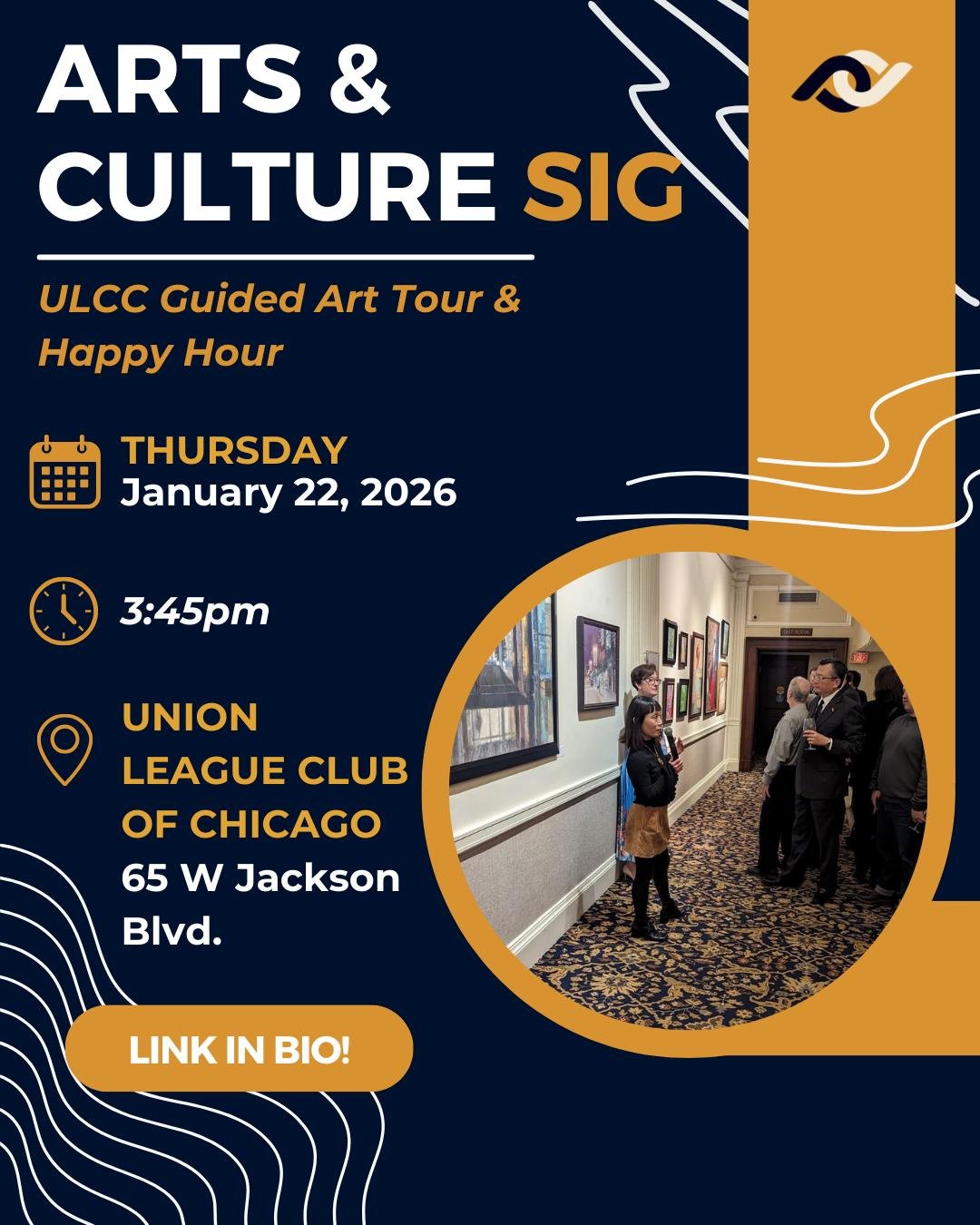 If you're a regular PWCC luncheon-goer, you know @ulcchicago. This time, we'll reframe our approach and see it from a different perspective. 🖼️

On Thursday, January 22nd, join the Arts &amp; Culture SIG for a curated exploration through one of Chic