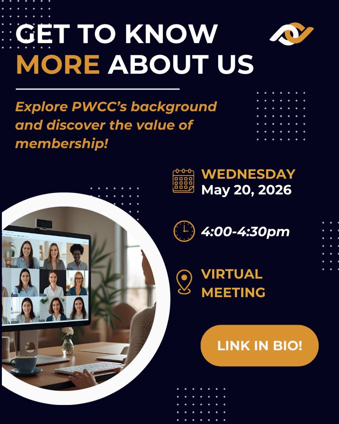 Curious about the Professional Women&rsquo;s Club of Chicago? Join us for a free 30-minute virtual session to learn who we are, what we offer, and why becoming a PWCC member is such a rewarding experience.

You&rsquo;ll discover how PWCC supports pro