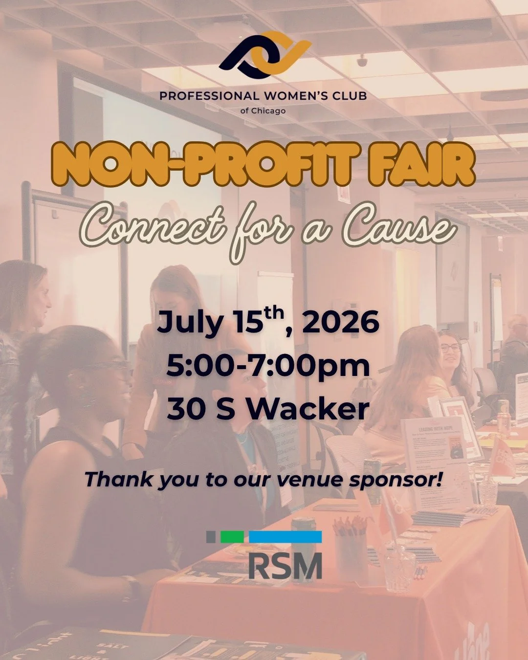 PWCC is proud to present Connect for a Cause, our third annual Nonprofit Fair and Networking Event &mdash; an evening dedicated to spotlighting the incredible nonprofit organizations our members are passionate about.

Are you a PWCC member that is ac