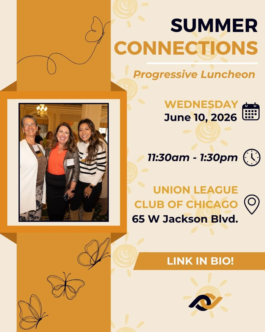 Wrap up the PWCC season with our Summer Progressive! ☀️

This event features a ""progressive luncheon"" format, during which attendees switch tables at each course to optimize networking. If you've been before, you know the deal &
