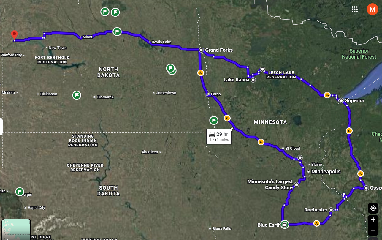 1,953 miles. Six days. Three states. One hell of a ride.