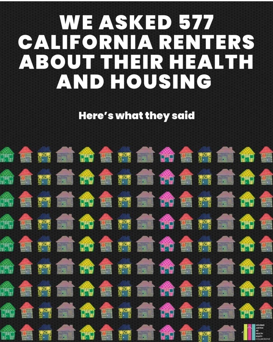 Our friends over at the Housing Justice as Health Equity Collaborative finalized distribution of the California Renter Health Survey, a new tool designed to understand how housing affordability, stability, and conditions affect renters&rsquo; health 
