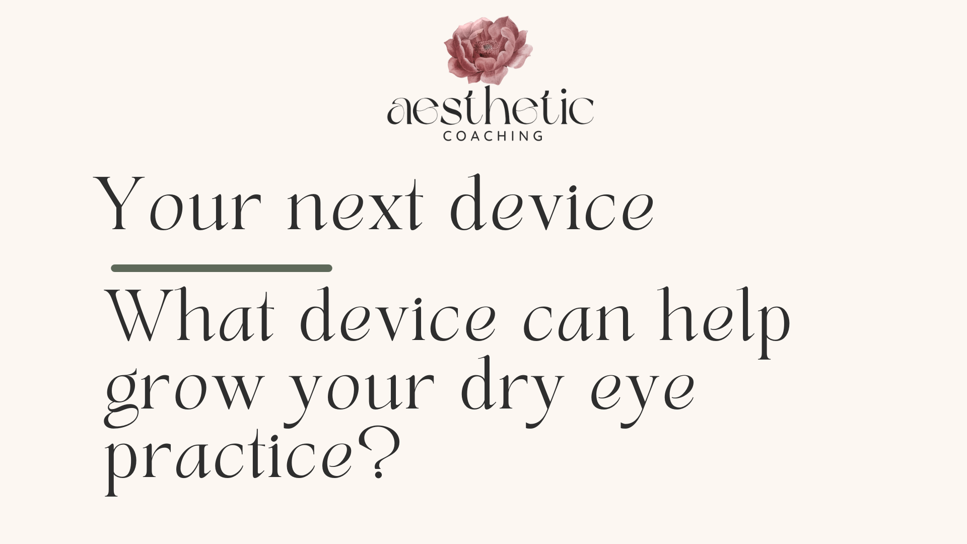 You’ve Nailed Dry Eye — Now What’s the Next Best Treatment to Offer?