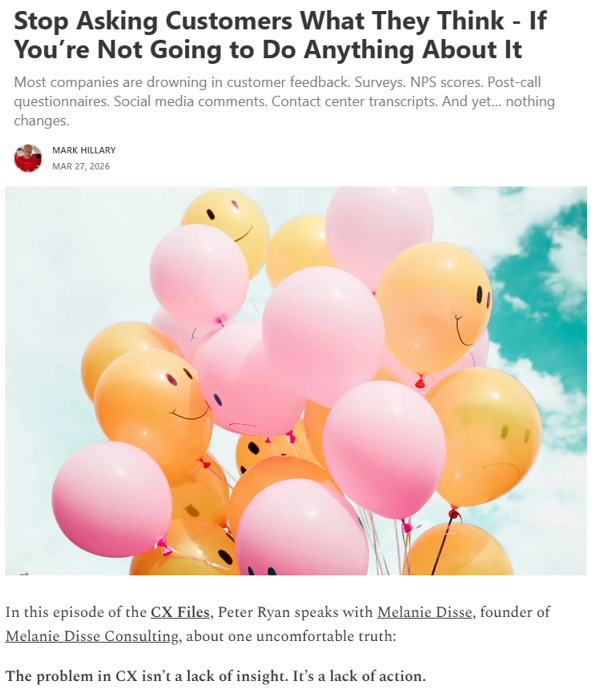 Stop Asking Customers What They Think - If You’re Not Going to Do Anything About It