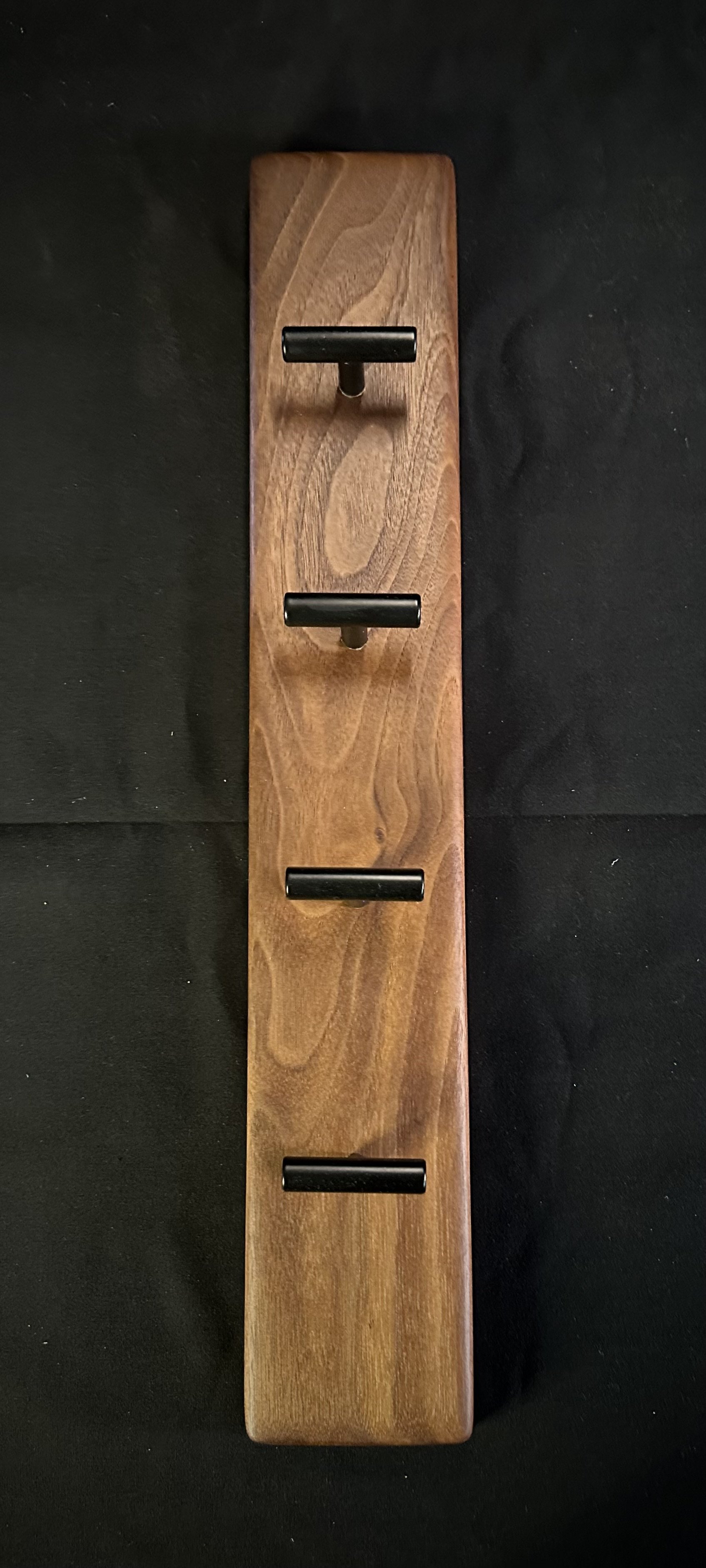 Wall Mounted Walnut Coat Hanger