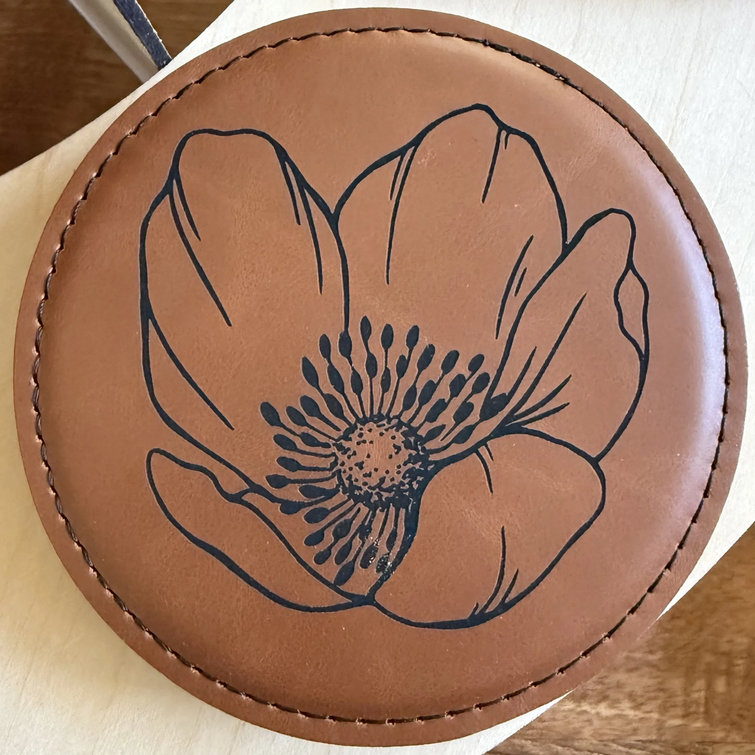 Poppy Flower Coaster Set