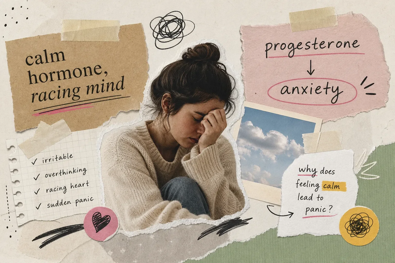 Progesterone anxiety: why calm hormones can cause panic
