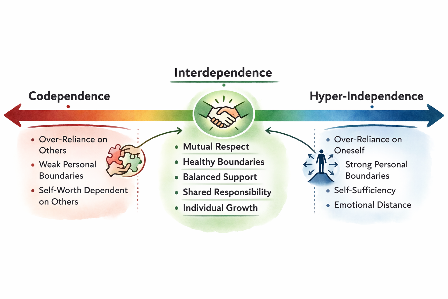 Codependence Versus Hyper-Independence: The Spectrum of Dependency