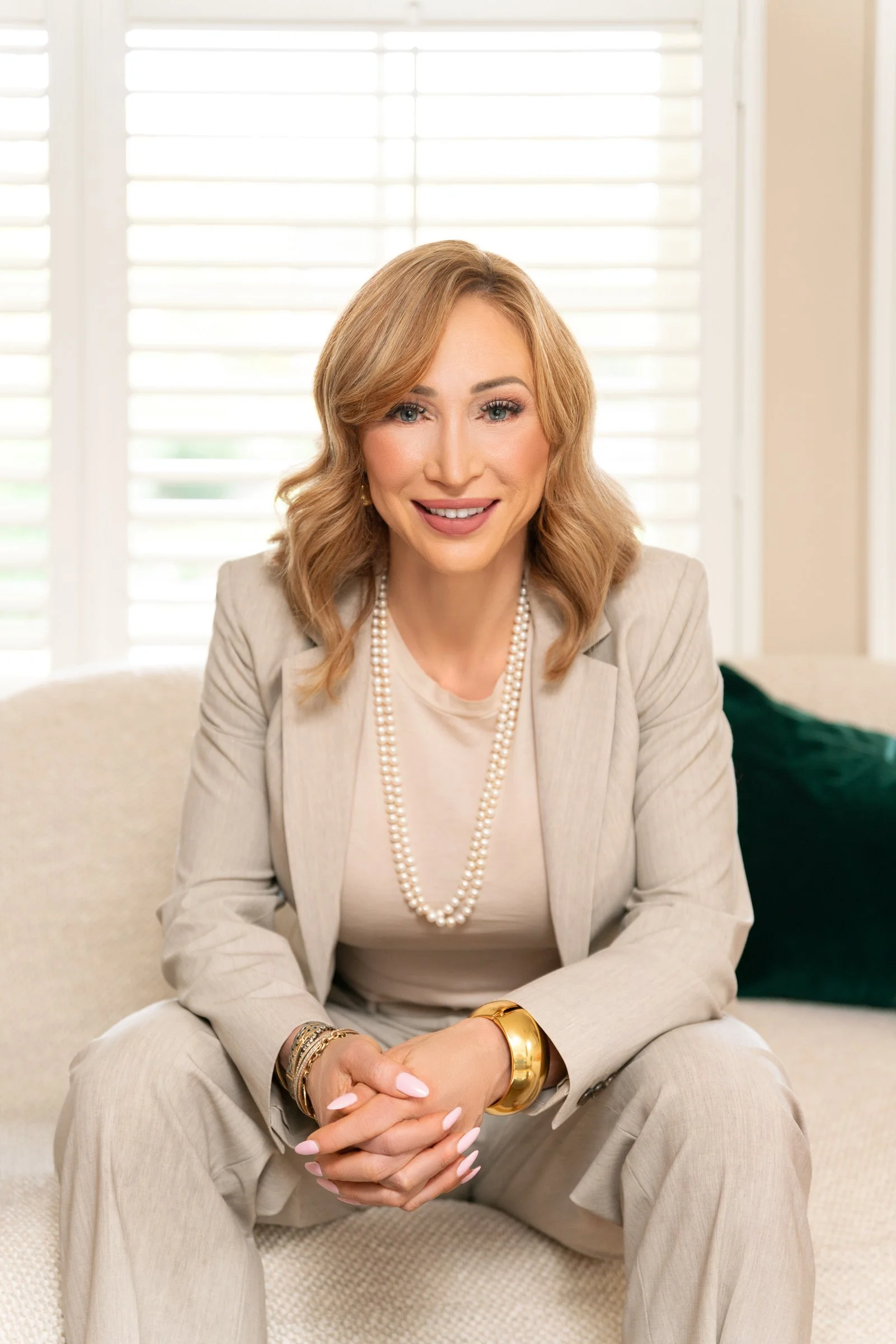 Ashley Andrews, family law attorney, in her office preparing for litigation