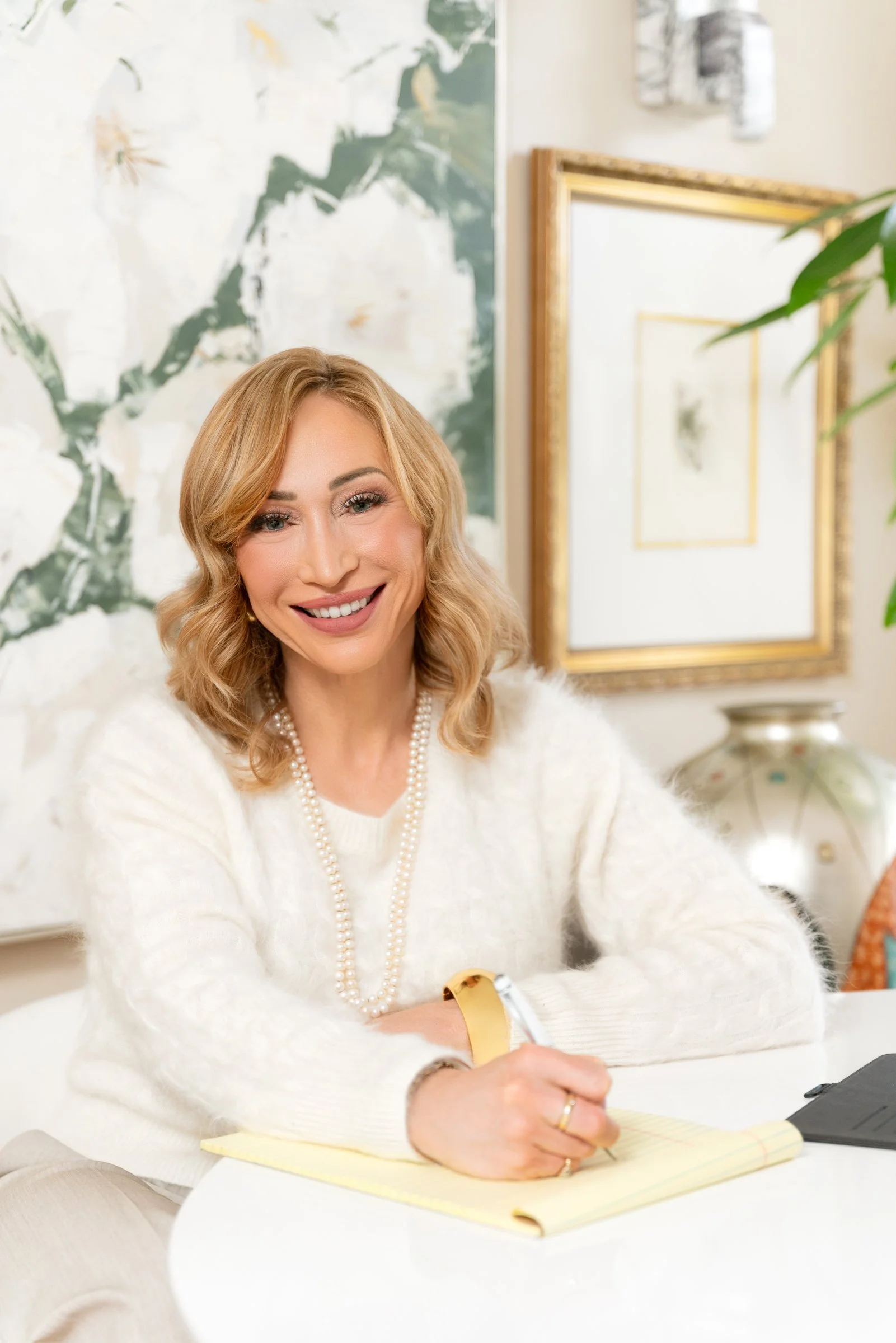 Ashley Andrews in a calm, professional meeting environment for team-based divorce resolution